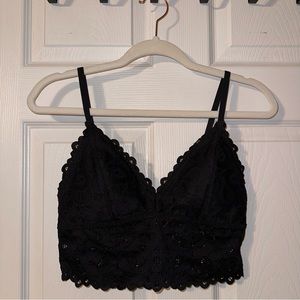 Hollister Gilly Hicks Medium Crochet Lace Longline Bralette